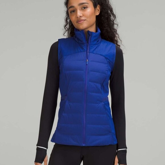 Lululemon Women's Psychic Blue Down for It All Running Full-Zip Puffer Jacket 2 - Picture 1 of 7